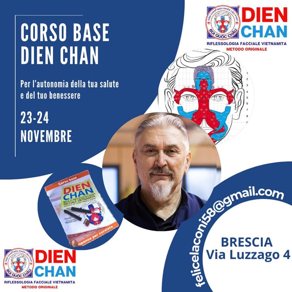 Corso Base Dien Chan, Riflessologia Facciale Vietnamita - Brescia